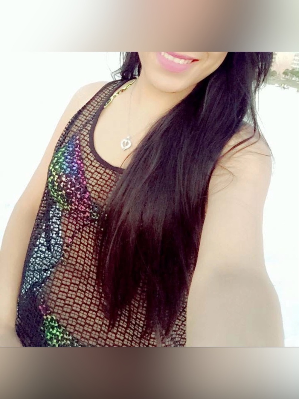 Xhilaration Black Crochet Mesh Swim Cover-Up